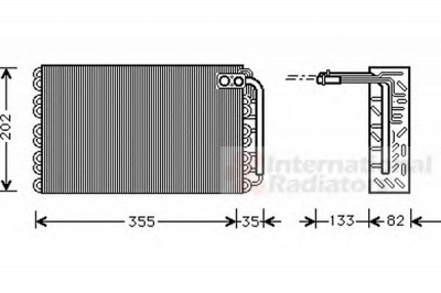VAN WEZEL 4000v009 -  Испаритель, кондиционер